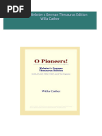 Download full O Pioneers Webster s German Thesaurus Edition Willa Cather ebook all chapters