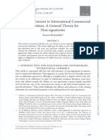 Brekoulakis Rethinking Consent in Intl Comm Arb  A General Theory for Nonsignatories pdf