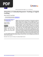 Integration of Culturally-Responsive Teaching in E