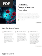 Cancer a Comprehensive Overview