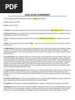 Lease Agreement Sample