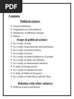 Assignment of political science