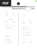 Application of Derivatives _ DPP 03 (Of Lec 10) __ Lakshya JEE AIR Recorded 2025