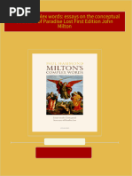 Full download Milton's complex words: essays on the conceptual structure of Paradise Lost First Edition John Milton pdf docx