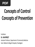 Concepts of Control & Prevention