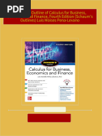 Download Complete Schaum's Outline of Calculus for Business, Economics and Finance, Fourth Edition (Schaum's Outlines) Luis Moises Pena-Levano PDF for All Chapters