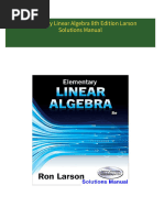 Elementary Linear Algebra 8th Edition Larson Solutions Manual 2024 scribd download full chapters