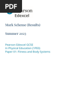 Mark Scheme pp1 Physical Ed