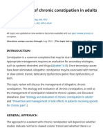 Management of Chronic Constipation in Adults