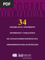 Sexismo en Noticias Elecc Europeas 2014