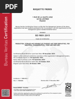 ROQUETTE Quality Certification ISO 9001 Lestrem en 2028