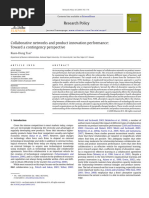 Collaborative Networks and Product Innovation Performance Toward a Contingency Perspective