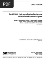 Ford P2000 Hydrogen Engine Design and