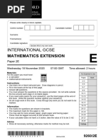 Extension Question Paper 2e Nov20