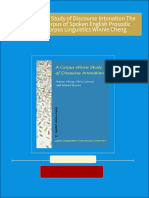 Instant download A Corpus driven Study of Discourse Intonation The Hong Kong Corpus of Spoken English Prosodic Studies in Corpus Linguistics Winnie Cheng pdf all chapter