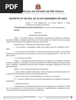 Decreto Nº 69.234, De 23 de Dezembro de 2024 - Perícias Médicas