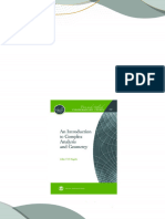 PDF An Introduction to Complex Analysis and Geometry 1st Edition John P. D'Angelo download