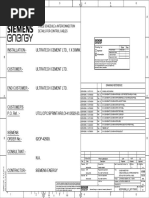 Control Cable Schedule