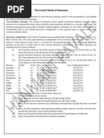 The d and f block elements