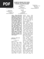 Diabetes prediction using svm