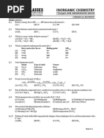 Class Test-1 JEE Adv CC Chemical Bonding E