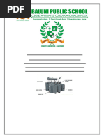 Transformer XII Physics Investigatory Project-PDF