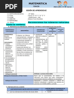 MATEM-RECONOCEMOS NÚMEROS HASTA LA CENTENA-25 MARZO