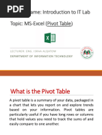 MS_Excel_Pivot table_Lab4