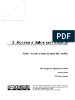 Tema 2 - Parte I - Acceso a bases de datos SQL. MySQL