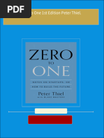 Get Zero to One 1st Edition Peter Thiel. PDF ebook with Full Chapters Now