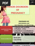 MINOR DISORDER OF PREGNANACY BY DR.RESHMA AJAY