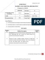 Engineering Graphics and Computer Btech First Year