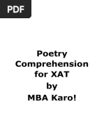 Poetry Comprehension for XAT_MBA Karo