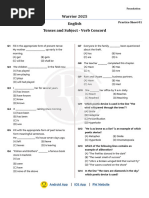 Grammar _ Practice Sheet 01 __ Warrior 2025