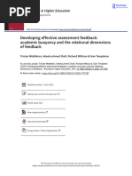 Middleton et al. - Developing effective assessment feedback academic buoyancy and the relational dimensions of feedback