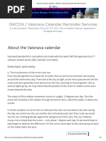 About the Vaisnava calendar - ISKCON _ Vaisnava Calendar Reminder Services