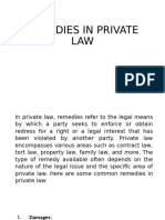 LTC - REMEDIES IN PRIVATE LAW