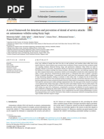 A Novel Framework for Detection and Prevention of Denial of 2024 Vehicular C