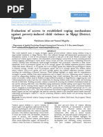 Evaluation of access to established coping mechanisms  against poverty-induced child violence in Mpigi District,  Uganda (www.kiu.ac.ug)