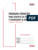 CLIENTE PREFERIDO - MANUAL DEL PARTICIPANTE FORMATIVO GTES VENTAS SEARS 2024