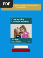 Download ebooks file Programming cochlear implants Second Edition. Edition Schafer all chapters