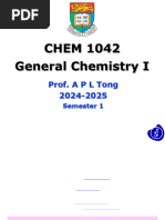 CHEM1042 Topic 1