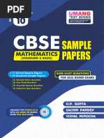 Maths Sample Paper for x Uts 21 by o.p. Gupta