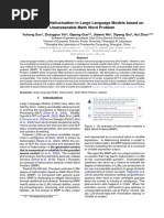 Benchmarking Hallucination in Large Language Models based on Unanswerable Math Word Problem