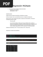 Apuntes del video de Regresión Múltiple - Ciencia de Datos en Python