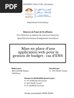 Rapport PFE Gestion de Budget 