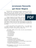 Proses Perumusan Pancasila