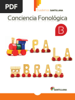 Cuaderno de Conciencia Fonológica B - Kínder