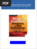 Instant Access to Mergers Acquisitions Divestitures and Other Restructurings 1st Edition Paul Pignataro ebook Full Chapters