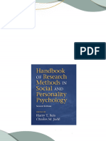 Download Complete Handbook of research methods in social and personality psychology Second Edition Harry T. Reis (Editor) PDF for All Chapters